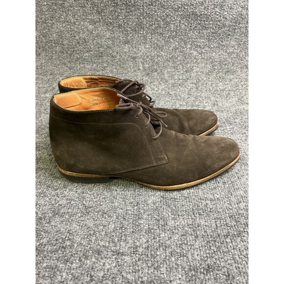 Wolf & Shepherd Striker Chocolate Brown Suede Ankle Chukka Boots Men's Size 10 P - Picture 1 of 12